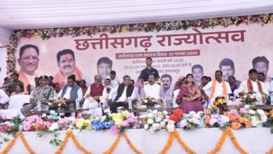 उप मुख्यमंत्री अरुण साव ने राज्योत्सव का किया शुभारंभ, विभागीय स्टॉलों का भी किया अवलोकन